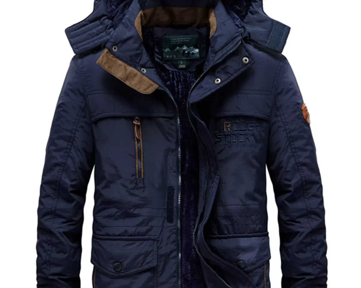 NEWYORKLISTED ATLAS MEN'S COLLECTION – Men's zip-up hooded parka coat, product image 5