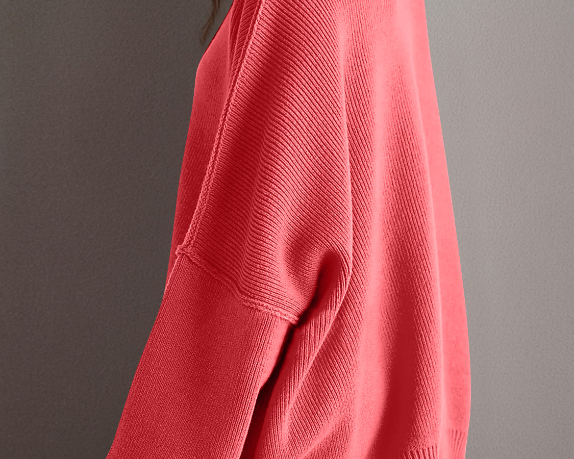 NEWYORKLISTED STYLE COLLECTION: Round Neck Long Sleeve Sweater - NEWYORKLISTED