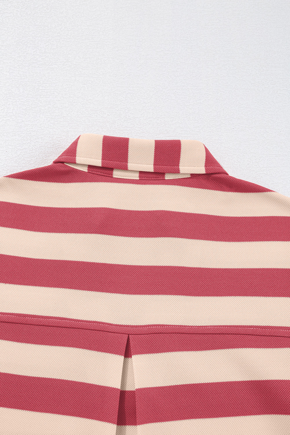 NEWYOKLISTED STYLE COLLECTION: Striped Johnny Collar Long Sleeve Mini Dress - NEWYORKLISTED