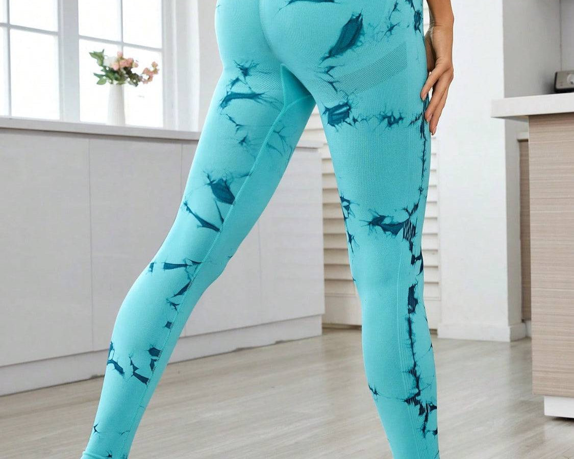 NEWYORKLISTED STYLE COLLECTION: Printed High Waist Active Leggings - NEWYORKLISTED