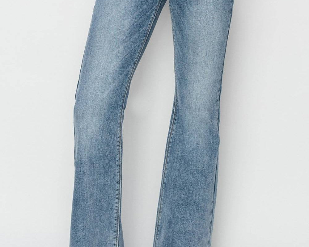 RISEN Full Size Mid Rise Bootcut Jeans - NEWYORKLISTED