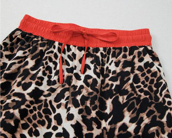 NEWYORKLISTED STYLE COLLECTION: Leopard Print Silky Top and Pants Lounge Set - NEWYORKLISTED