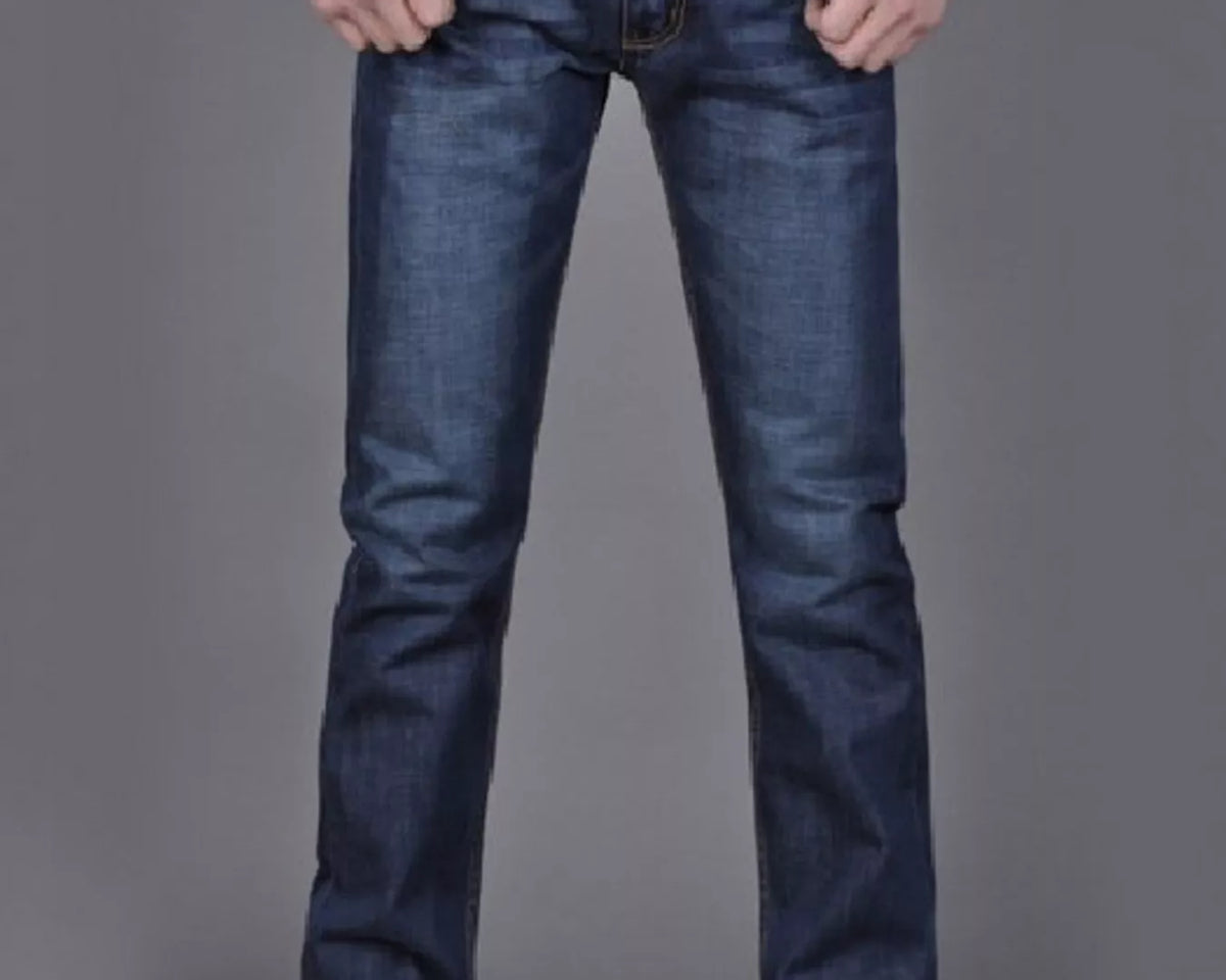 NEWYORKLISTED ATLAS MEN'S COLLECTION – Men's slim-fit washed cotton denim jeans, product image 1