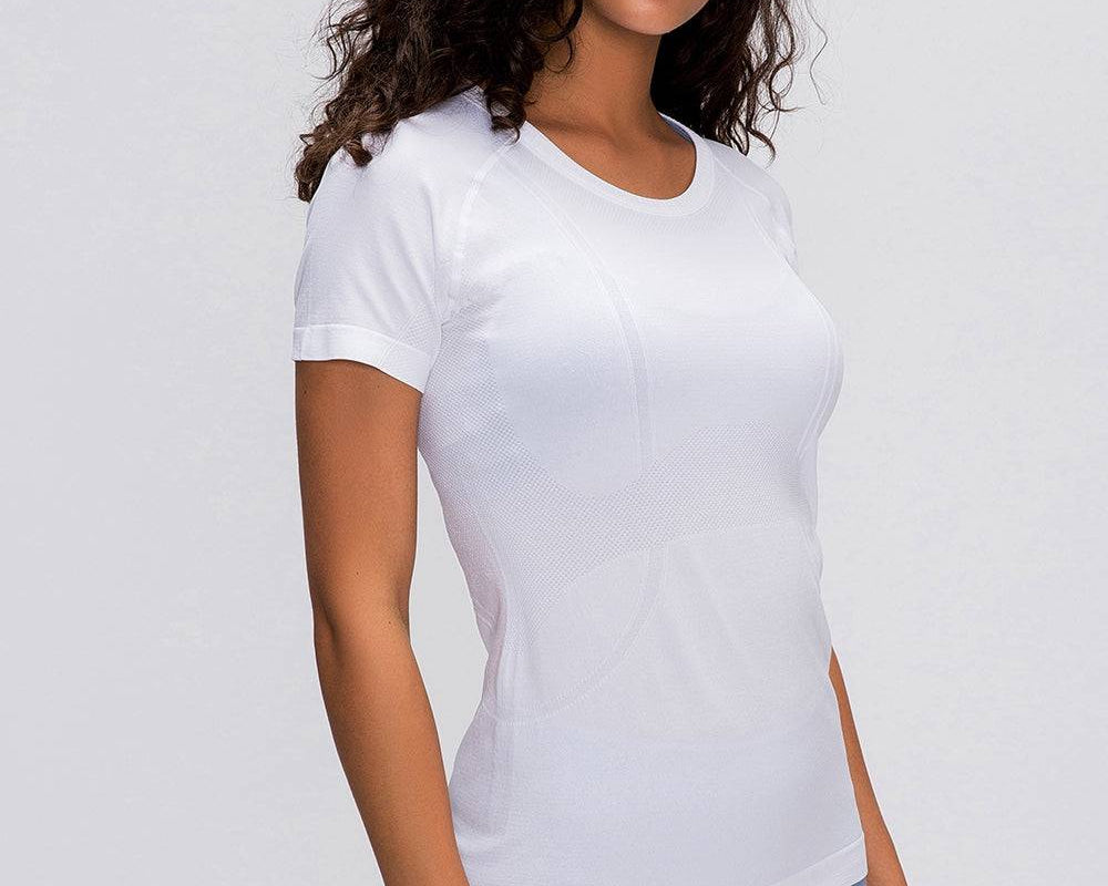 Millennia Round Neck Short Sleeve Active T-Shirt - NEWYORKLISTED