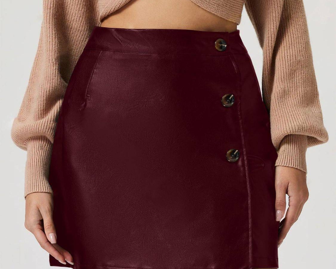 Buttoned High Rise Mini Skirt - NEWYORKLISTED