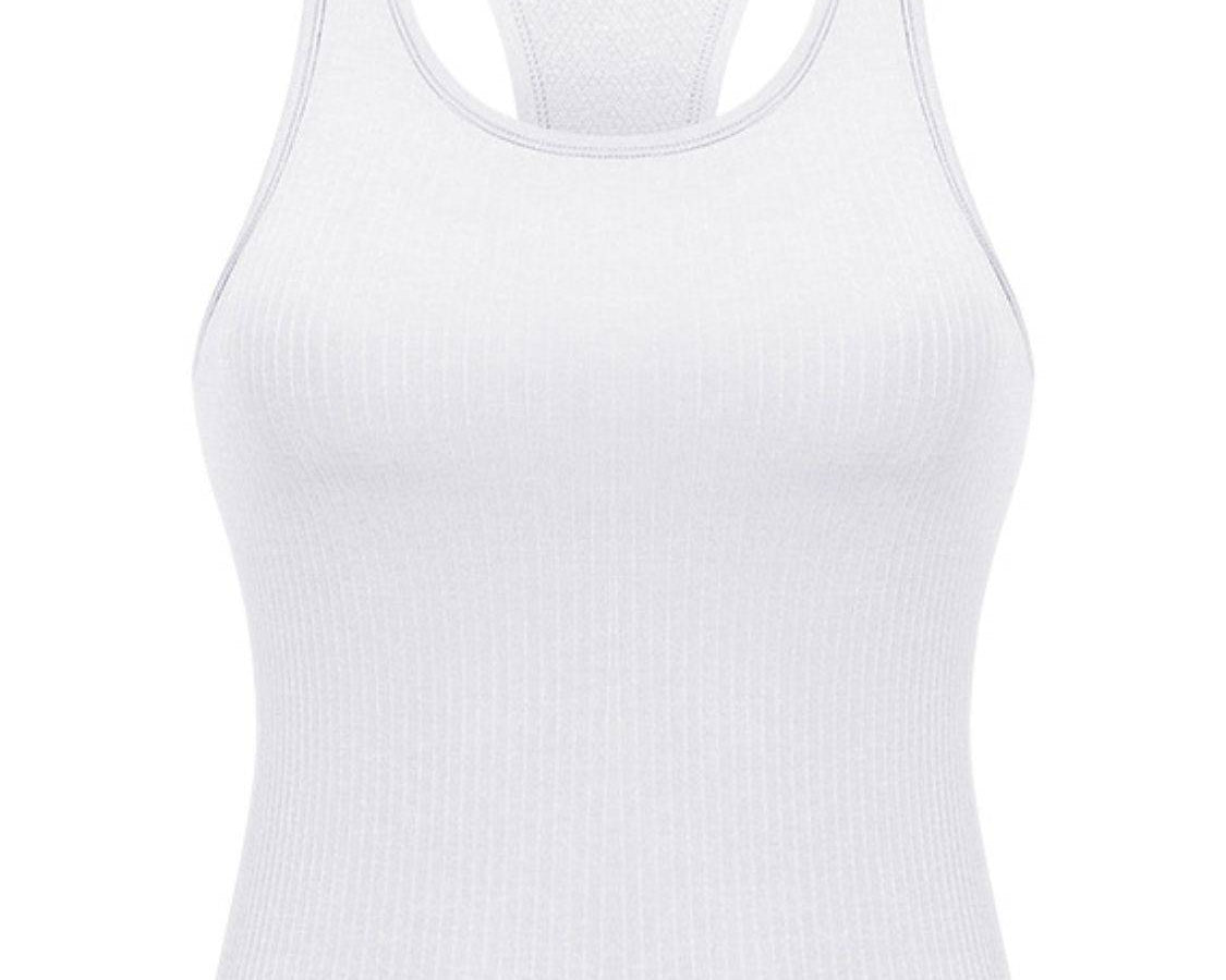 Round Neck Racerback Active Tank: NEWYORKLISTED STYLE COLLECTION - NEWYORKLISTED