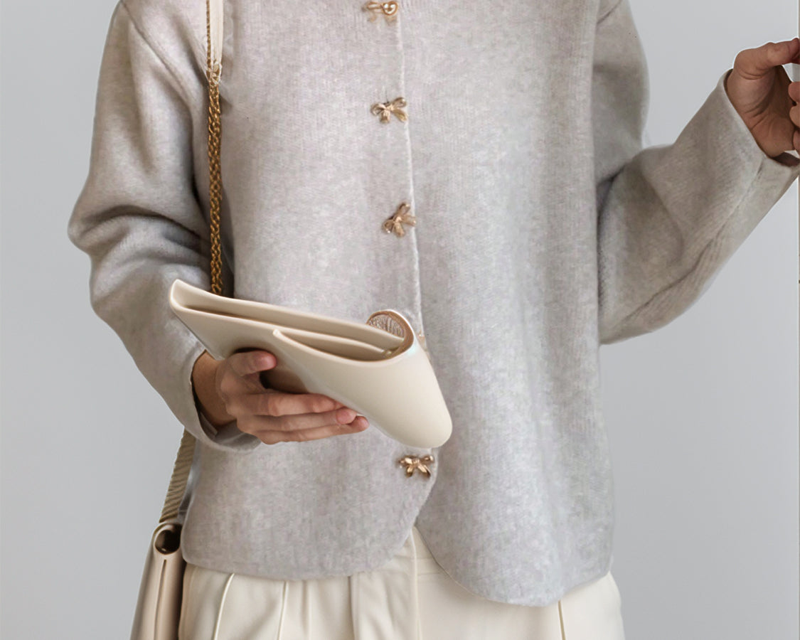 NEWYORKLISTED STYLE COLLECTION: Bow Button Long Sleeve Cardigan - NEWYORKLISTED