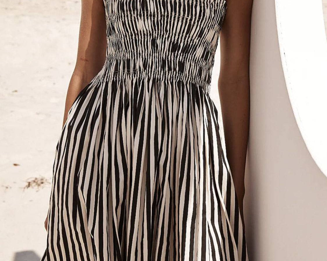 NEWYORKLISTED STYLE COLLECTION: Striped Spaghetti Strap Cami Dress - NEWYORKLISTED