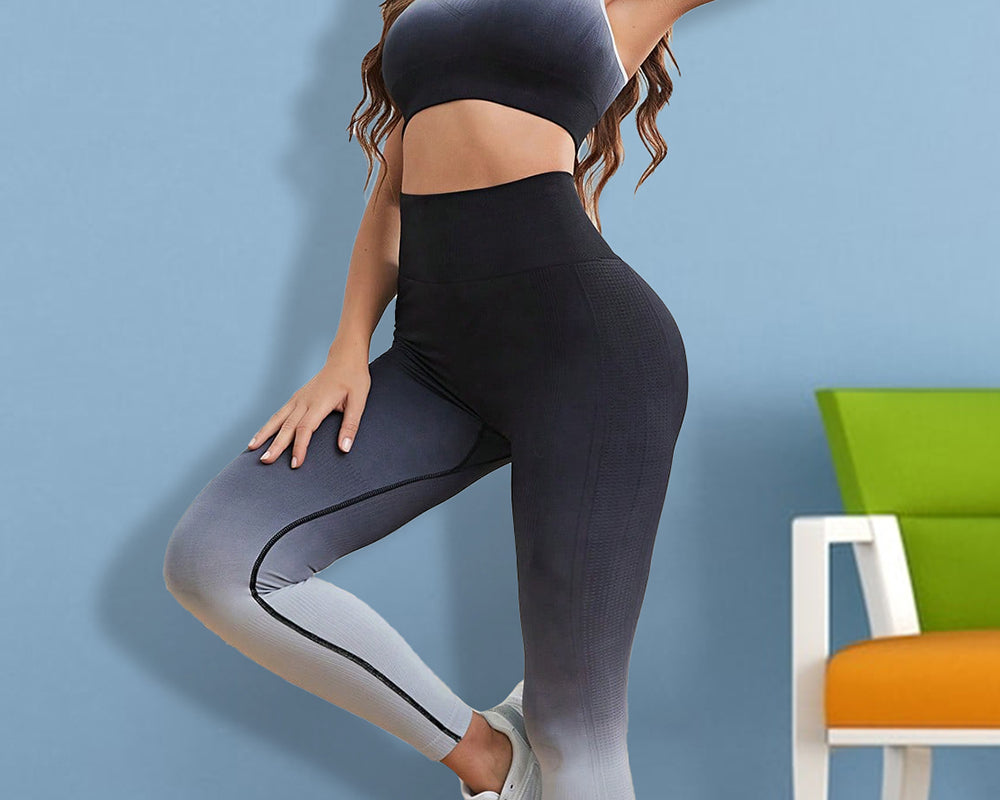 NEWYORKLISTED Gradient Sports Tank and Leggings Set - NEWYORKLISTED