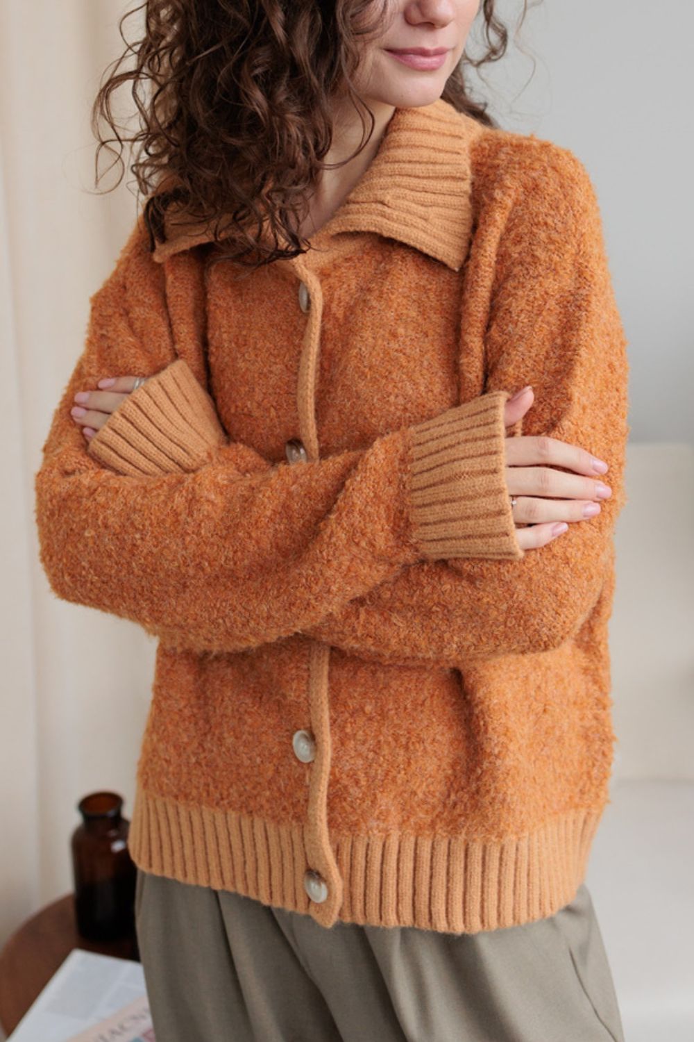 NEWYORKLISTED STYLE COLLECTION: Button Down Long Sleeve Cardigan