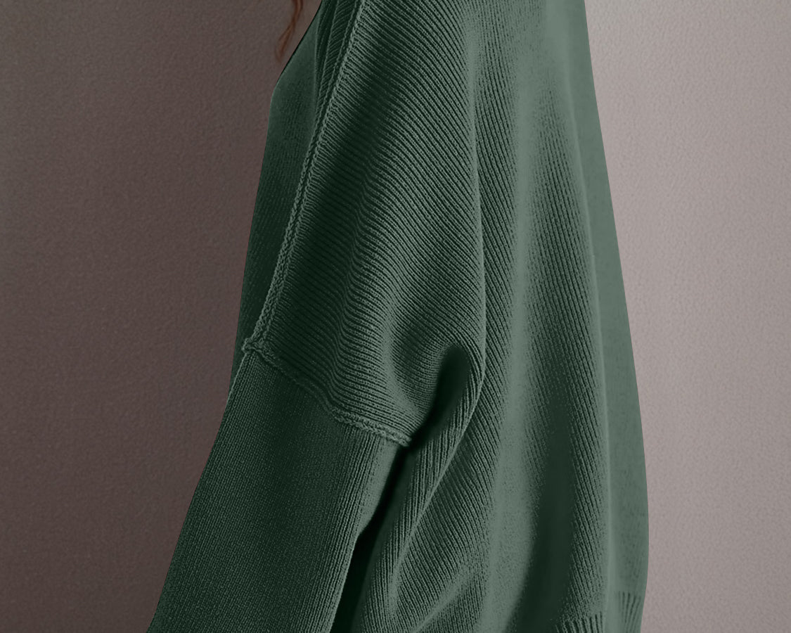 NEWYORKLISTED STYLE COLLECTION: Round Neck Long Sleeve Sweater - NEWYORKLISTED