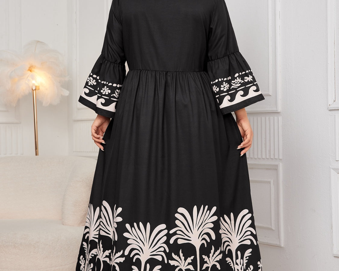 NEWYORKLISTED STYLE COLLECTION: Plus Size Long Sleeve Maxi Dress - NEWYORKLISTED