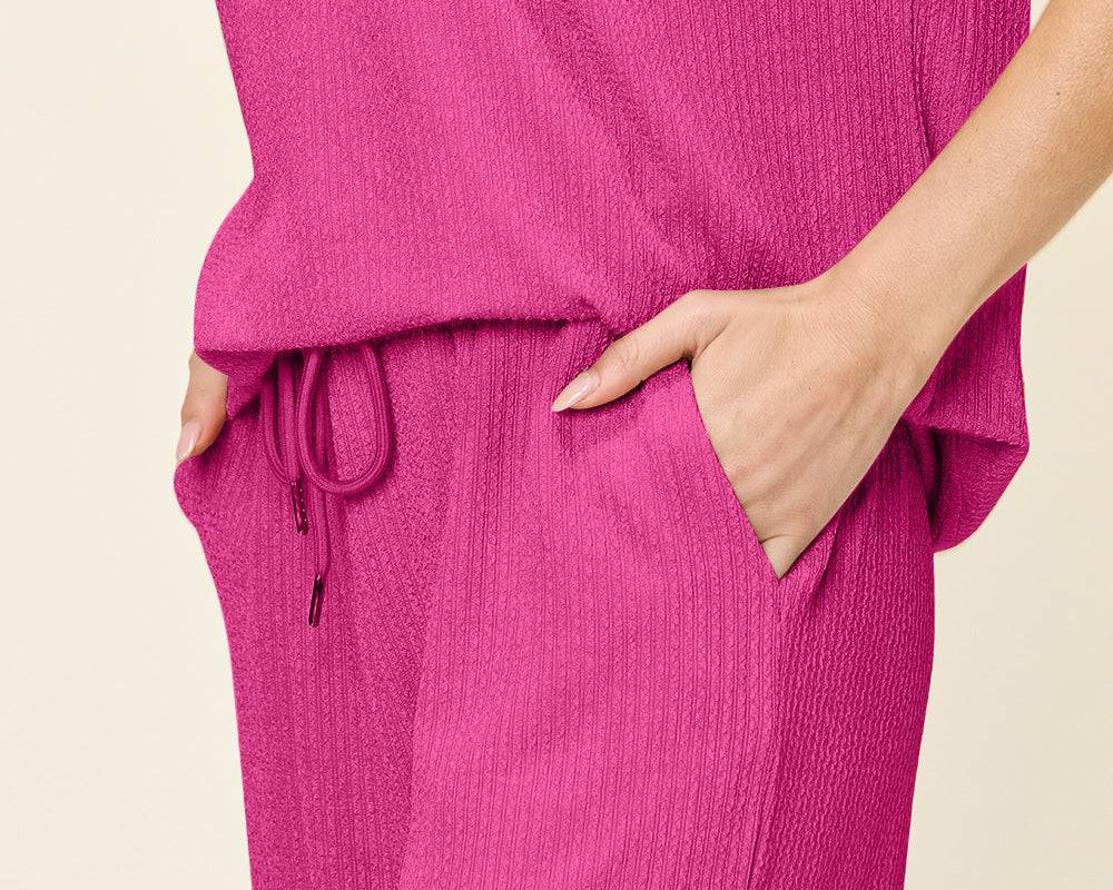 NYLD Short Sleeve T-Shirt and Wide Leg Pants - NEWYORKLISTED