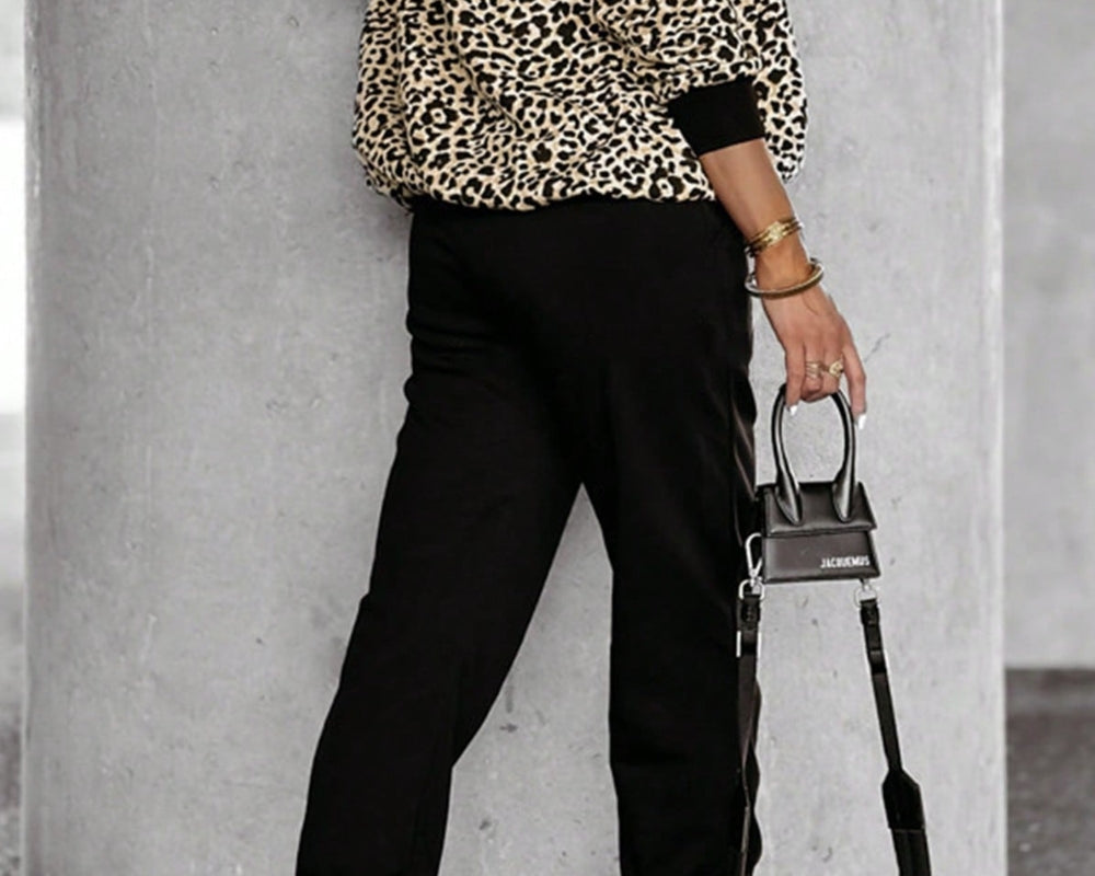NEWYORKLISTED STYLE COLLECTION: Leopard Print Comfort Top and Pants Set - NEWYORKLISTED