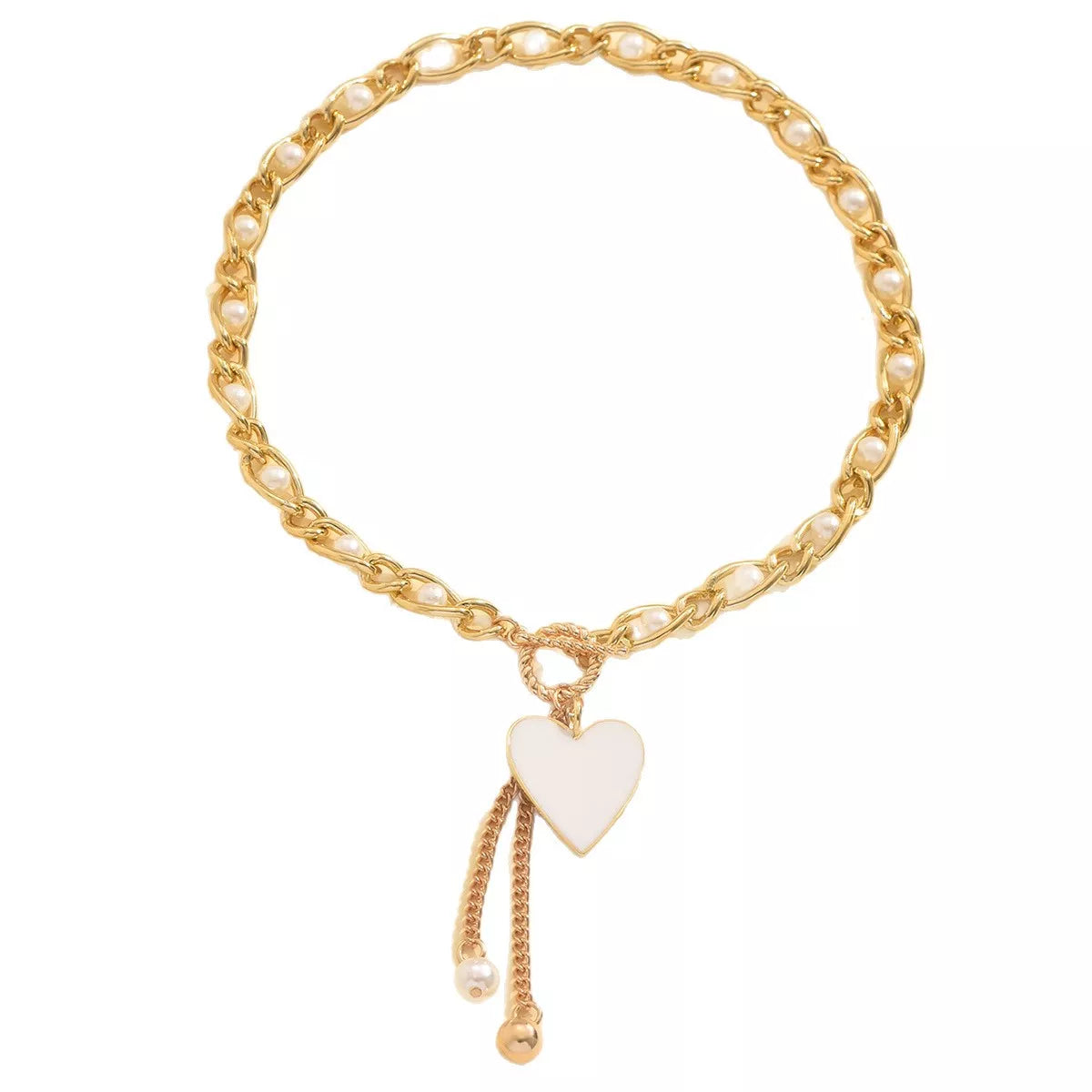 NEWYORKLISTED Glamour Collection: pearl necklace with chocker