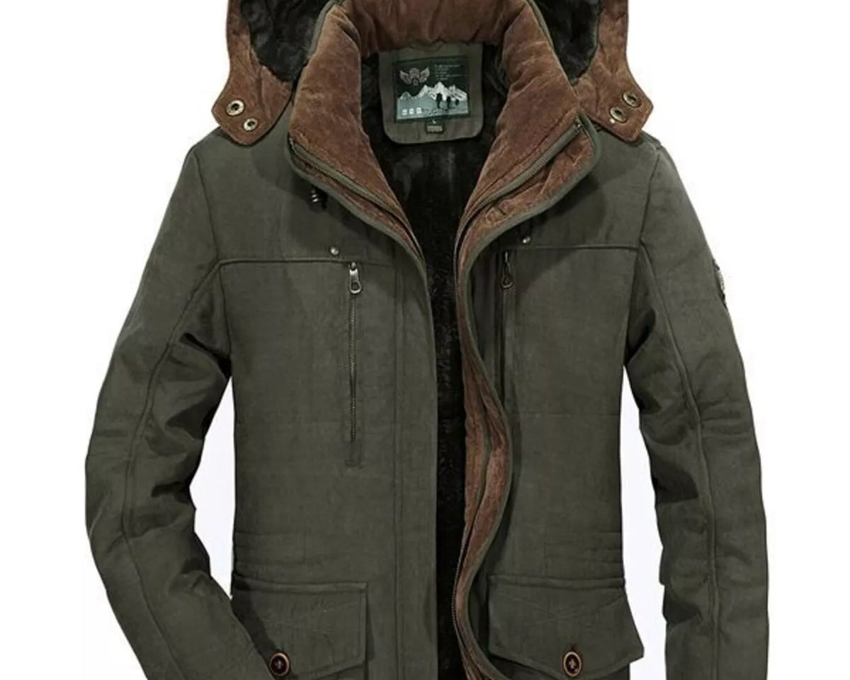 NEWYORKLISTED ATLAS MEN'S COLLECTION – Men's winter hooded parka coat, product image 4