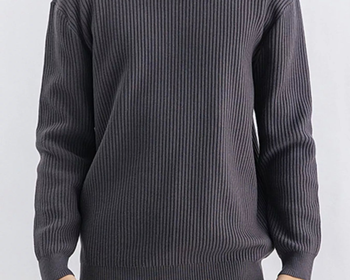NEWYORKLISTED ATLAS MEN'S COLLECTION – Men's ribbed knit crew-neck sweater, product image 8