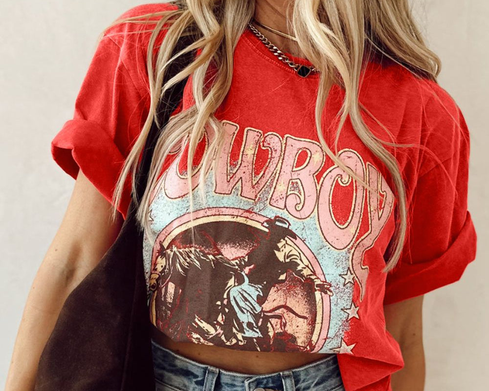 NEWYORKLISTED STYLE COLLECTION: COWBOY Short Sleeve T-Shirt - NEWYORKLISTED