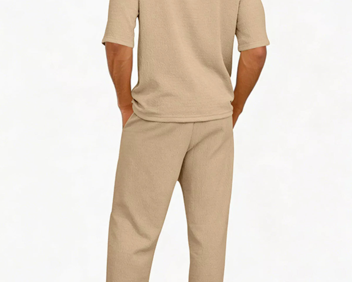 NEWYORKLISTED ATLAS MEN'S COLLECTION – Men's half-sleeve top and pants two-piece set, product image 4
