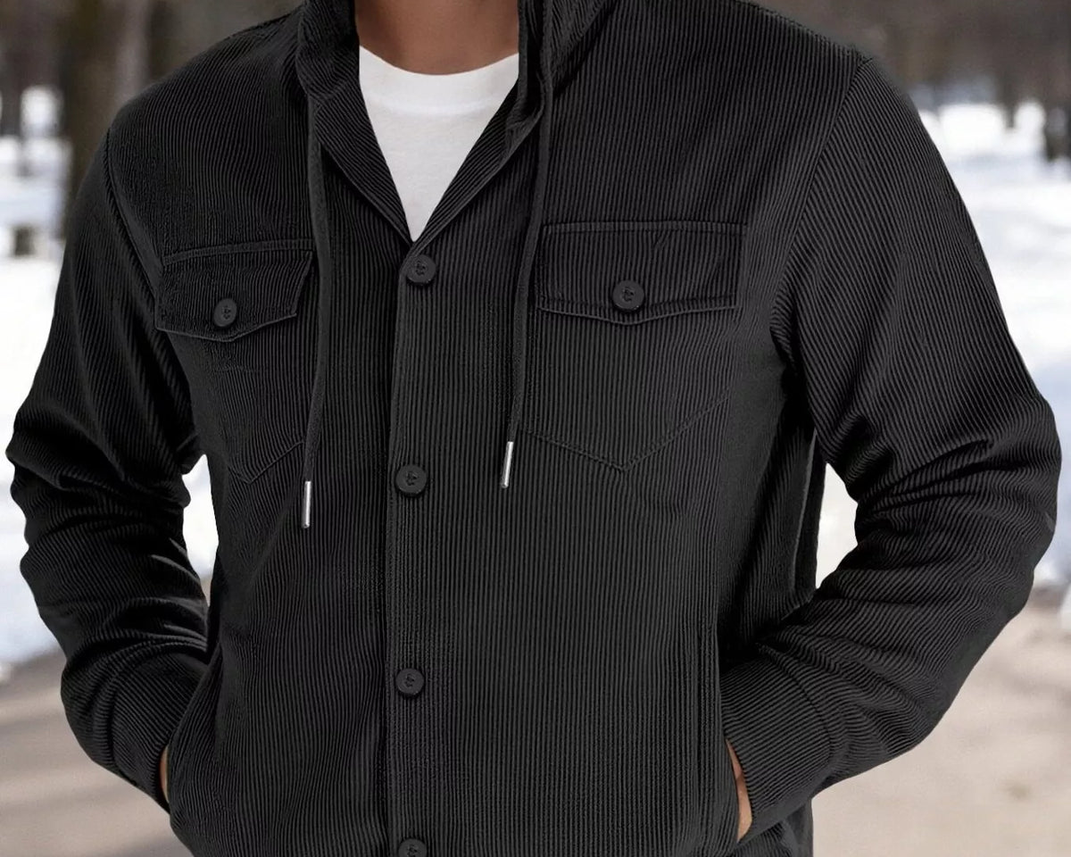 NEWYORKLISTED ATLAS MEN'S COLLECTION – Men's corduroy button-down jacket, product image 3