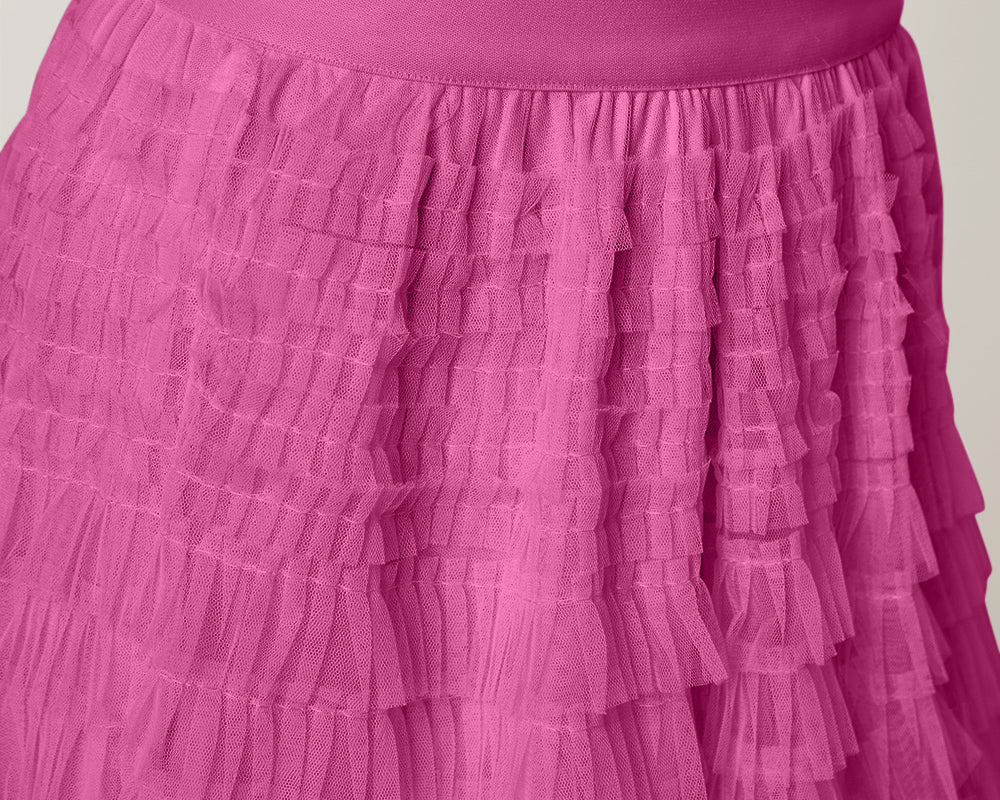 NEWYORKLISTED STYLE COLLECTION: Ruched High Waist Tiered Skirt - NEWYORKLISTED