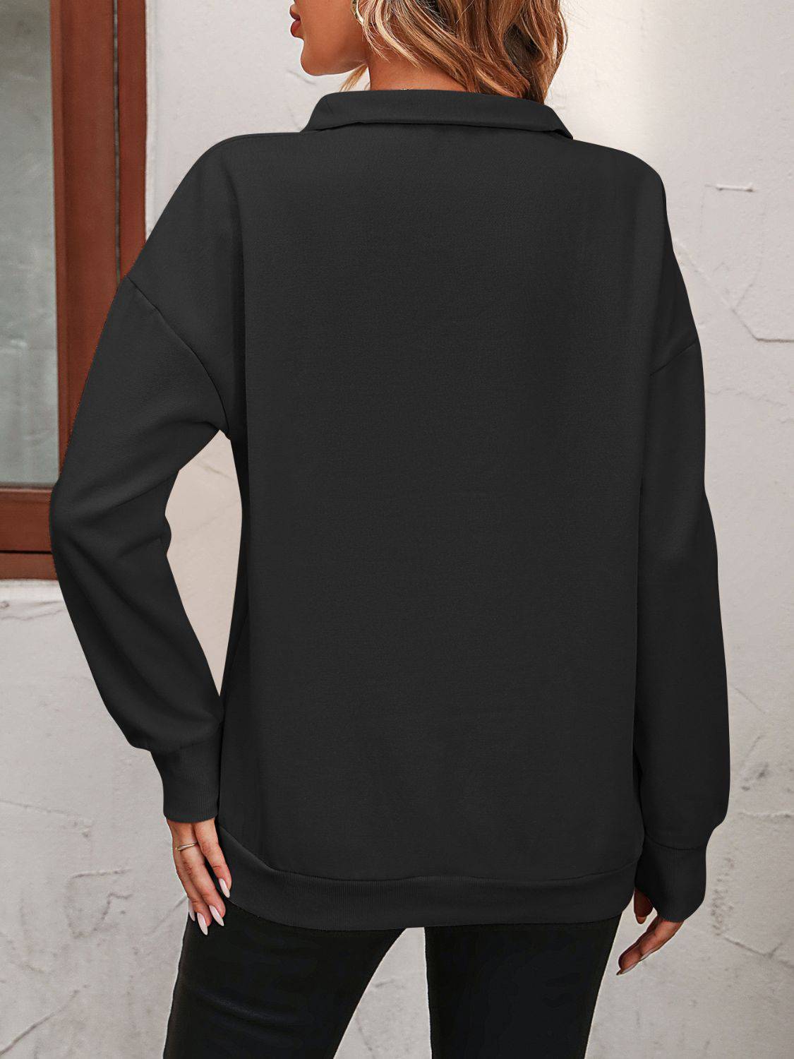 NEWYORKLISTED STYLE COLLECTION: Dropped Shoulder Sweatshirt - NEWYORKLISTED