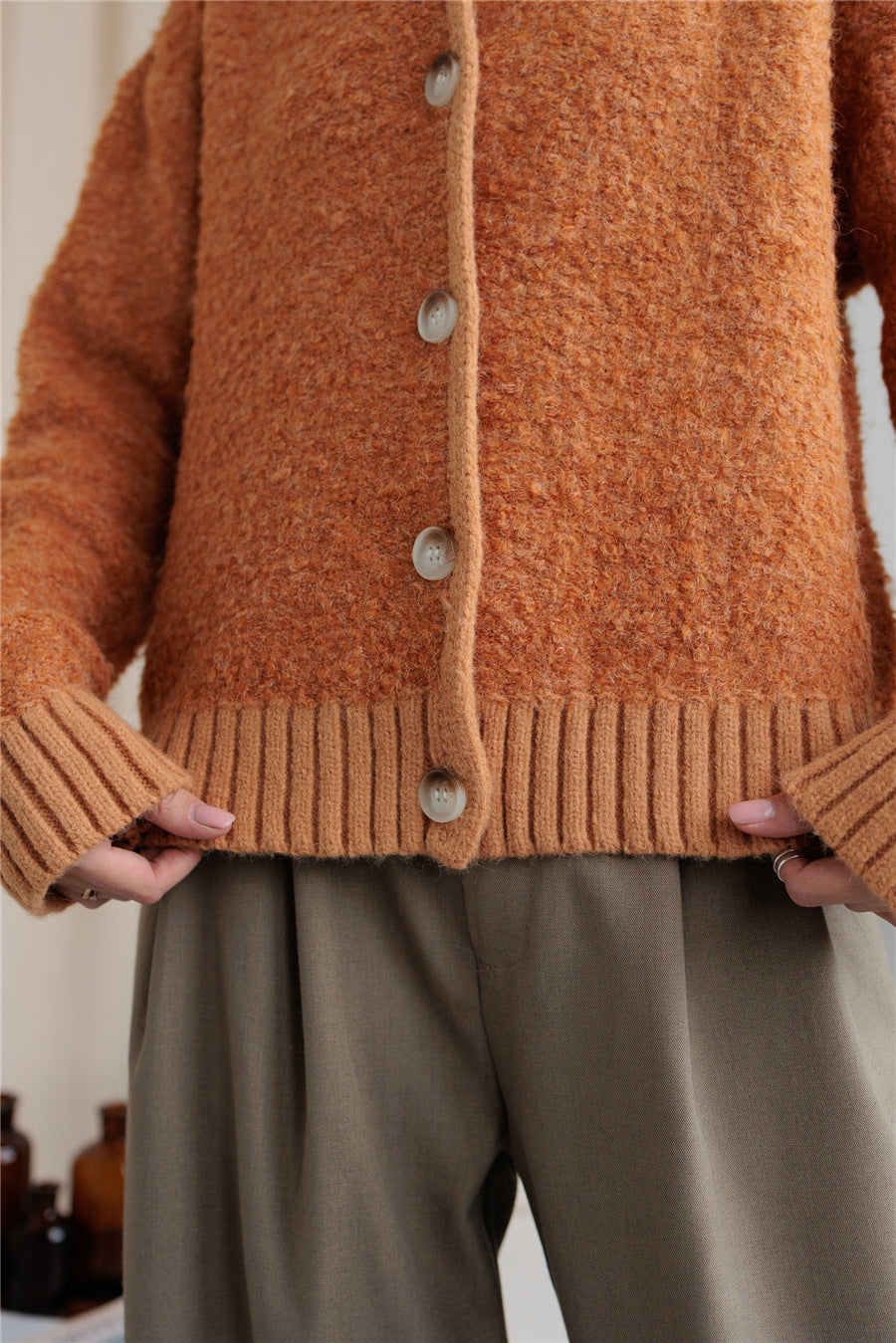 NEWYORKLISTED STYLE COLLECTION: Button Down Long Sleeve Cardigan - NEWYORKLISTED