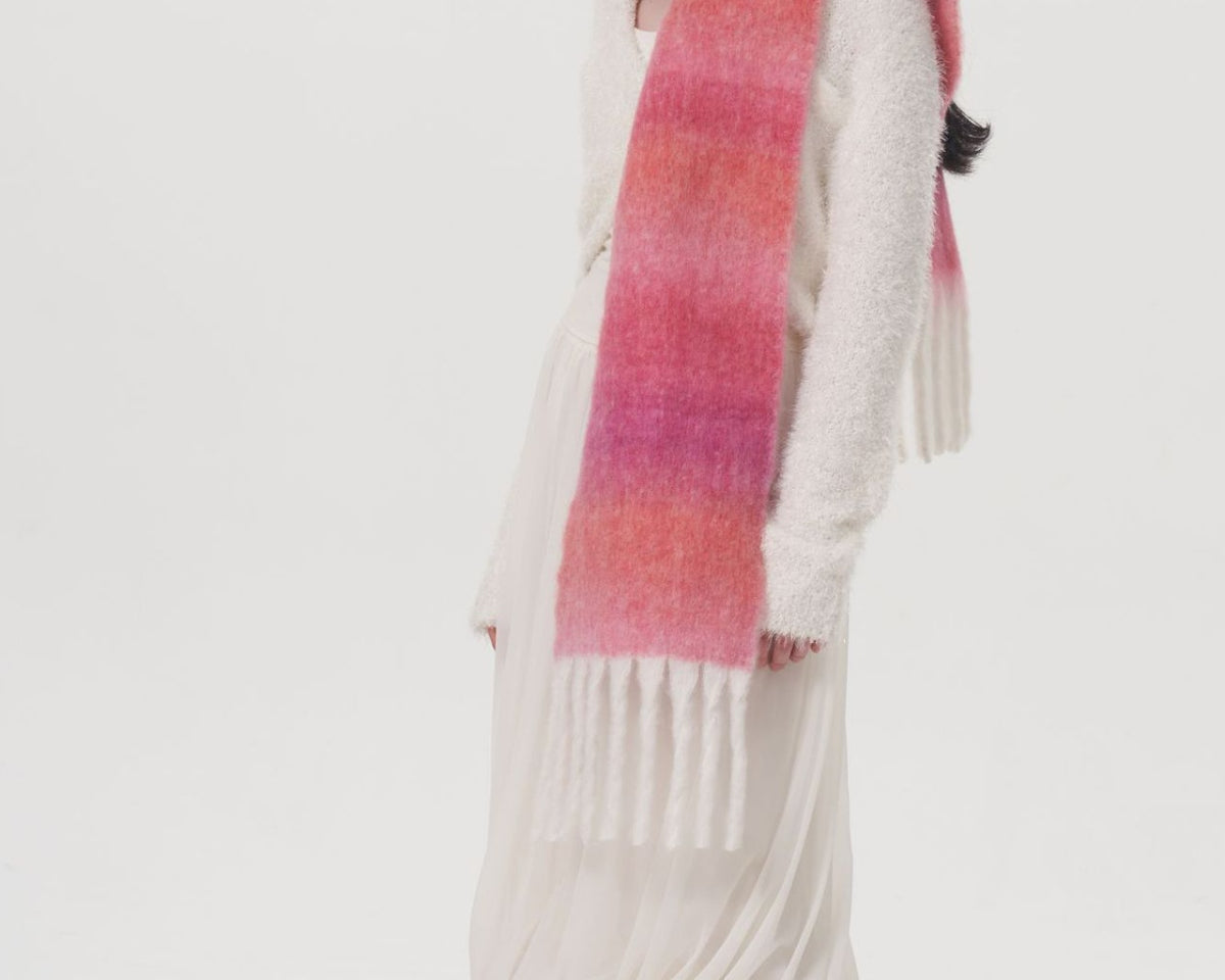 NEWYORKLISTED STYLE COLLECTION: Thermal Fringe Scarf - NEWYORKLISTED