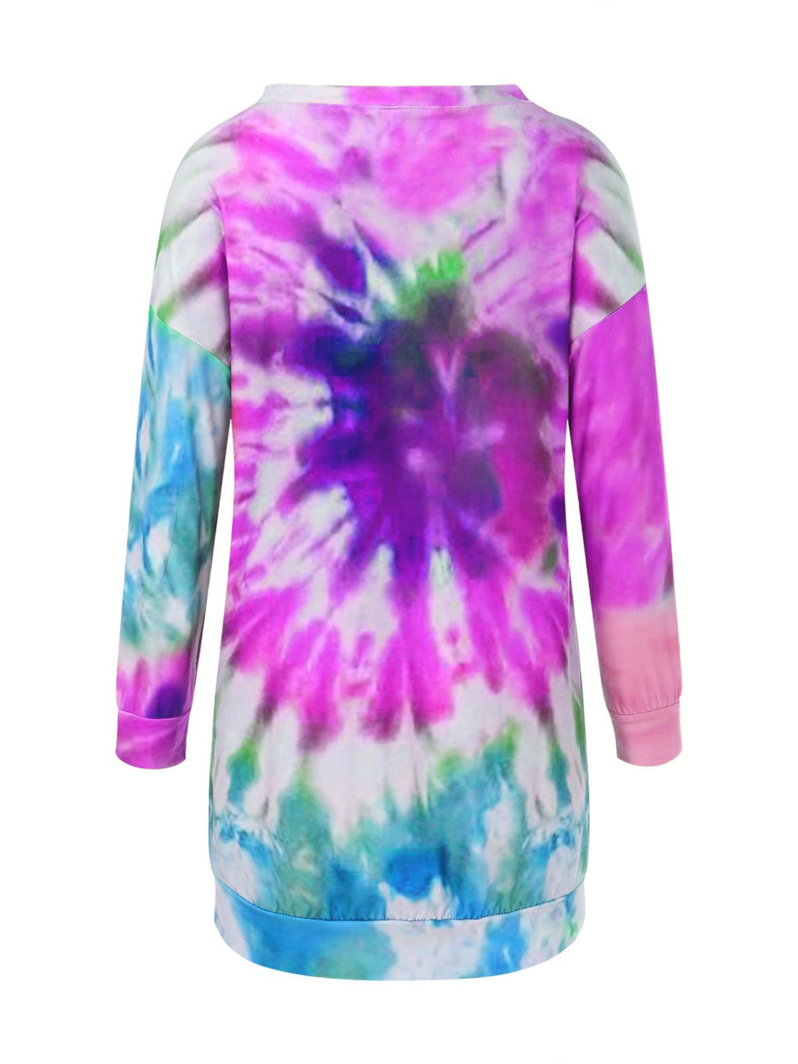 NEWYORKLISTED STYLE COLLECTION: Tie-Dye Long Sleeve Dress - NEWYORKLISTED