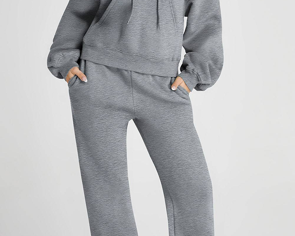 Dropped Shoulder Hooded Top and Pants Active Set - NEWYORKLISTED