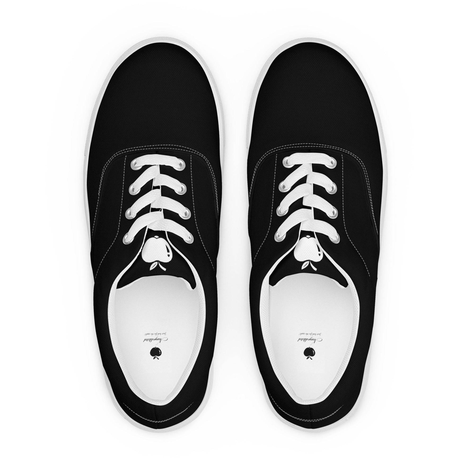 NEWYORKLISTED STYLE COLLECTION: MEN'S BACK IN BLACK CANVAS SHOE - NEWYORKLISTED