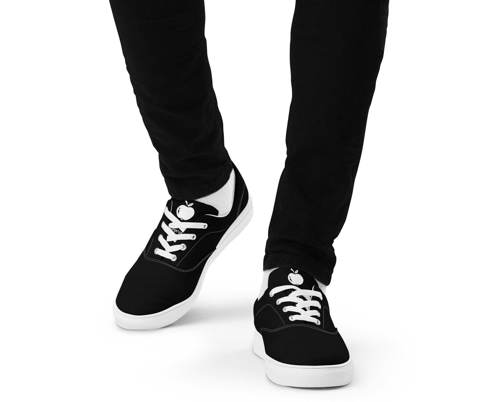 NEWYORKLISTED STYLE COLLECTION: MEN'S BACK IN BLACK CANVAS SHOE - NEWYORKLISTED