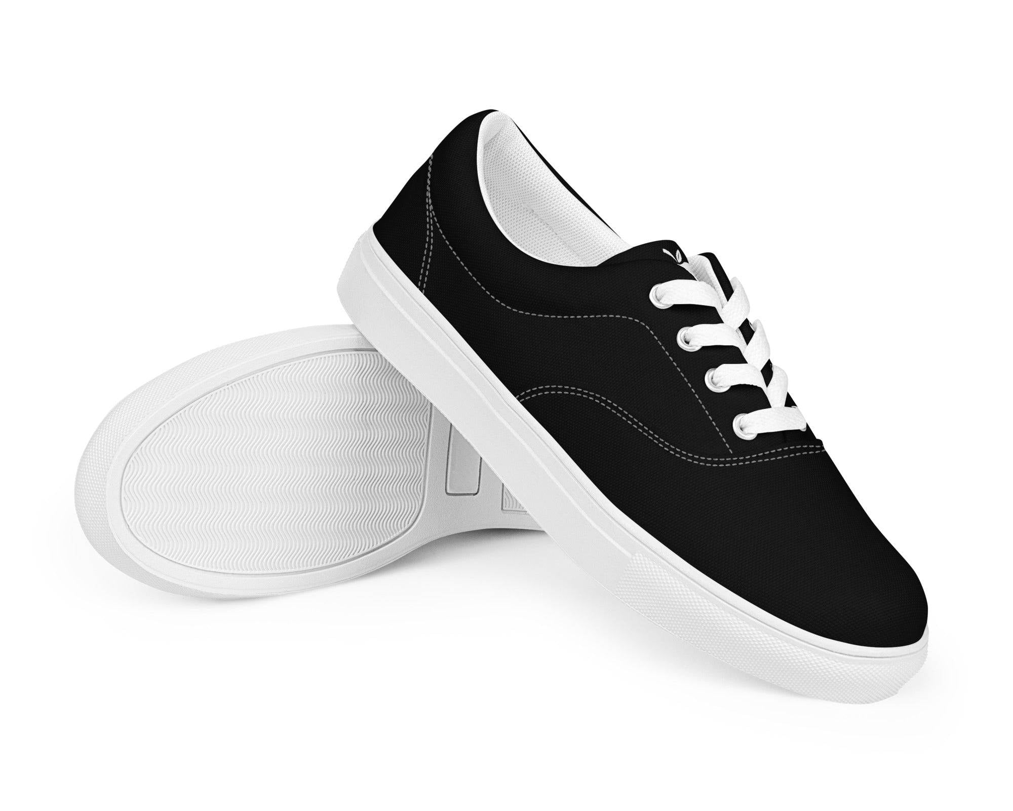 NEWYORKLISTED STYLE COLLECTION: MEN'S BACK IN BLACK CANVAS SHOE - NEWYORKLISTED