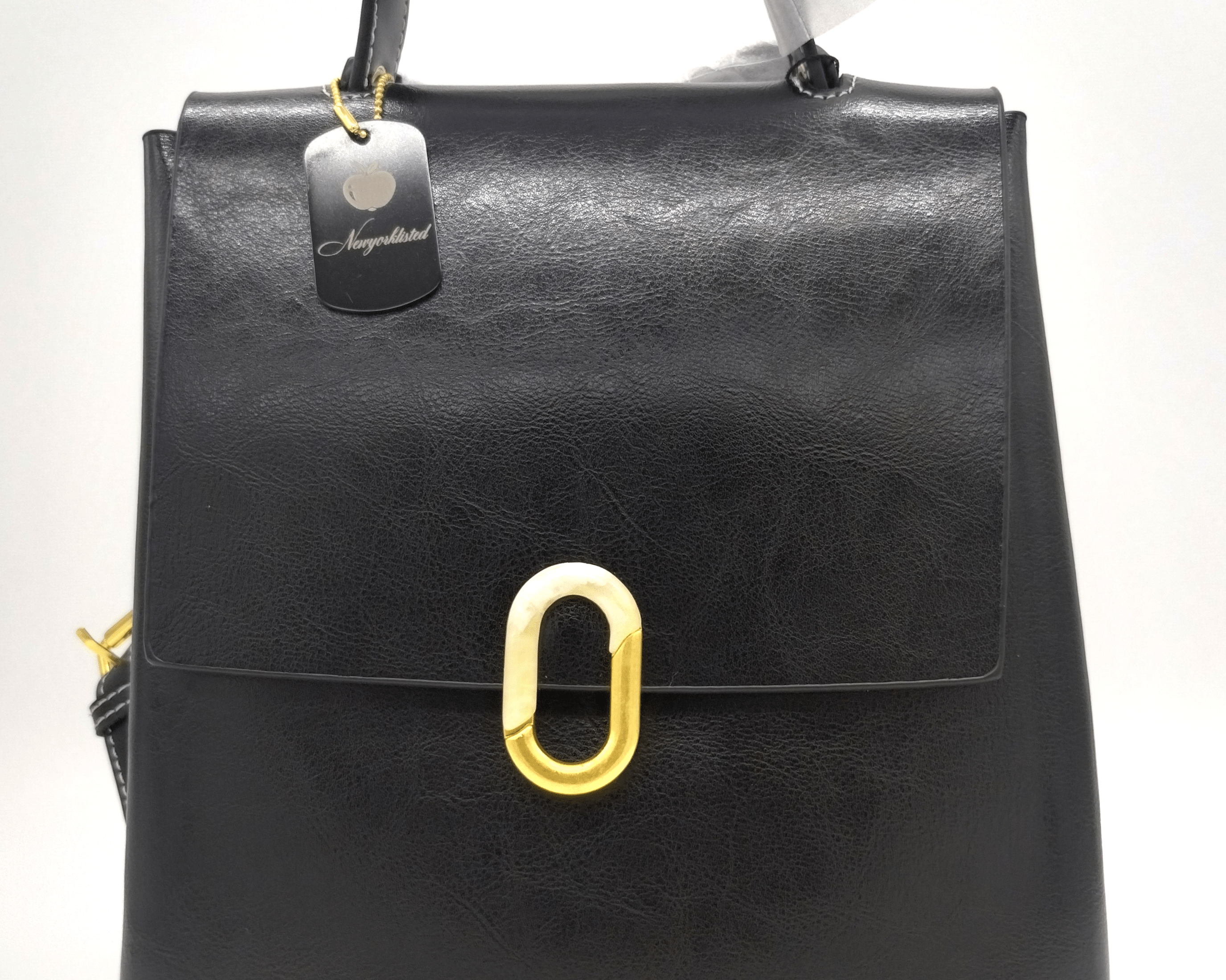 NEWYORKLISTED - Black Leather Handbag