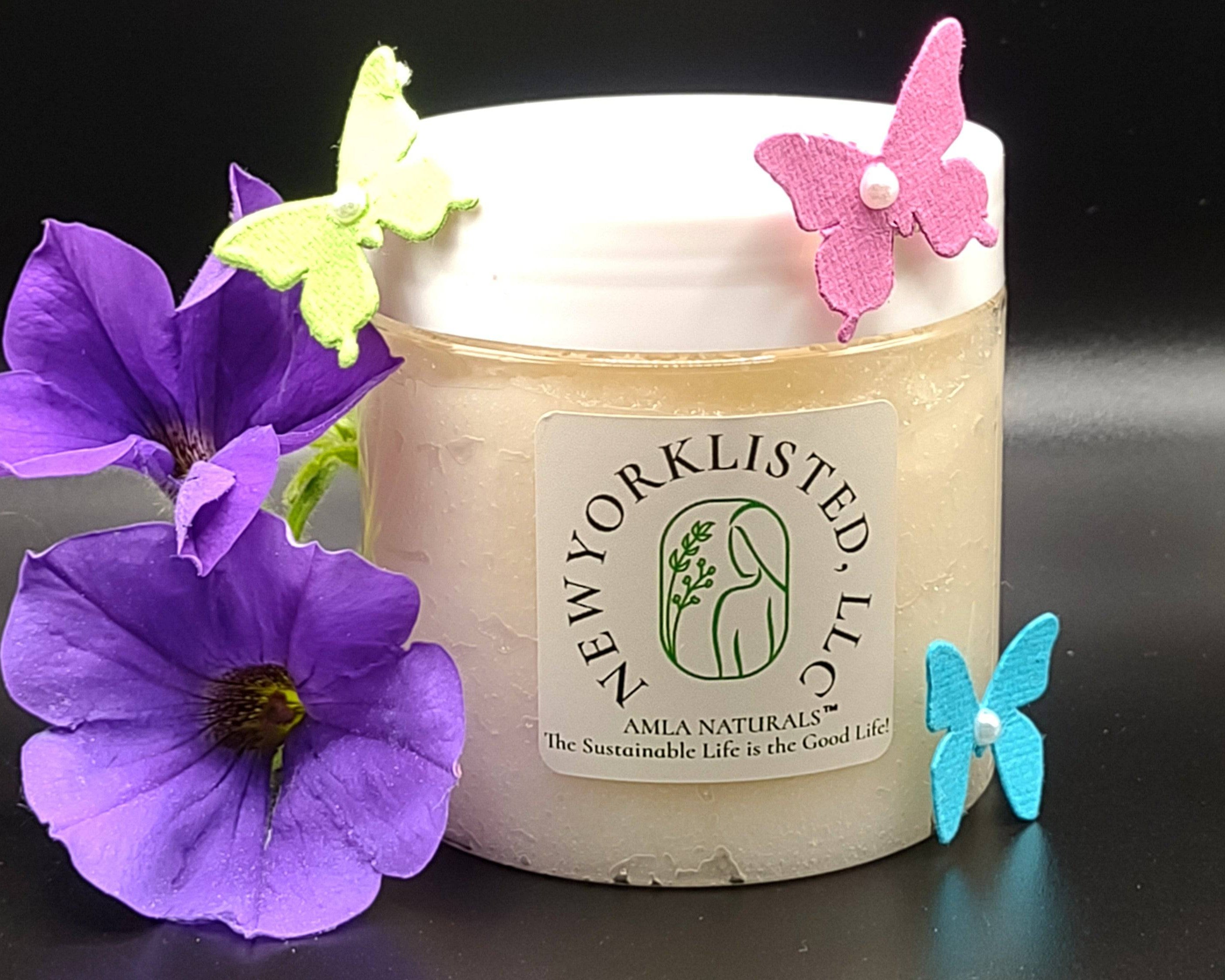 AMLA NATURALS - Sugar & Cream Body Scrub 6oz Jar