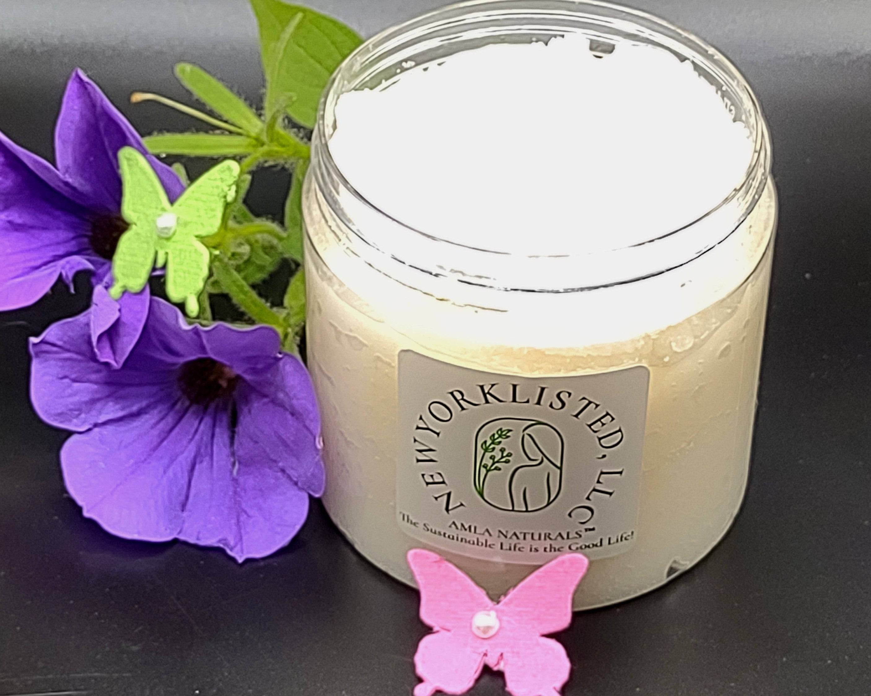 AMLA NATURALS Organic Sugar & Cream Body Scrub 6oz - NEWYORKLISTED