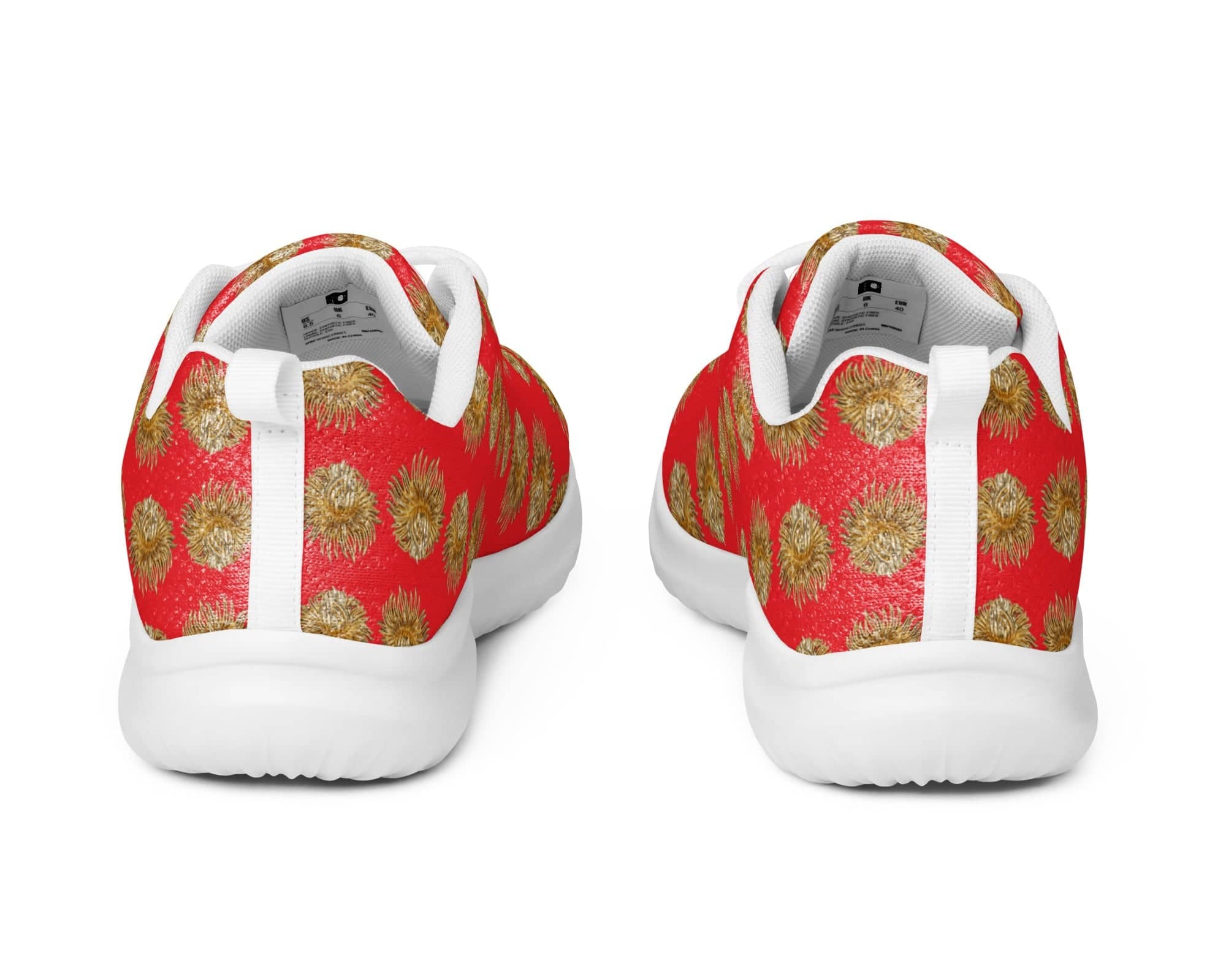 NEWYORKLISTED Style Collection: Red and Gold Athletic Shoes - NEWYORKLISTED