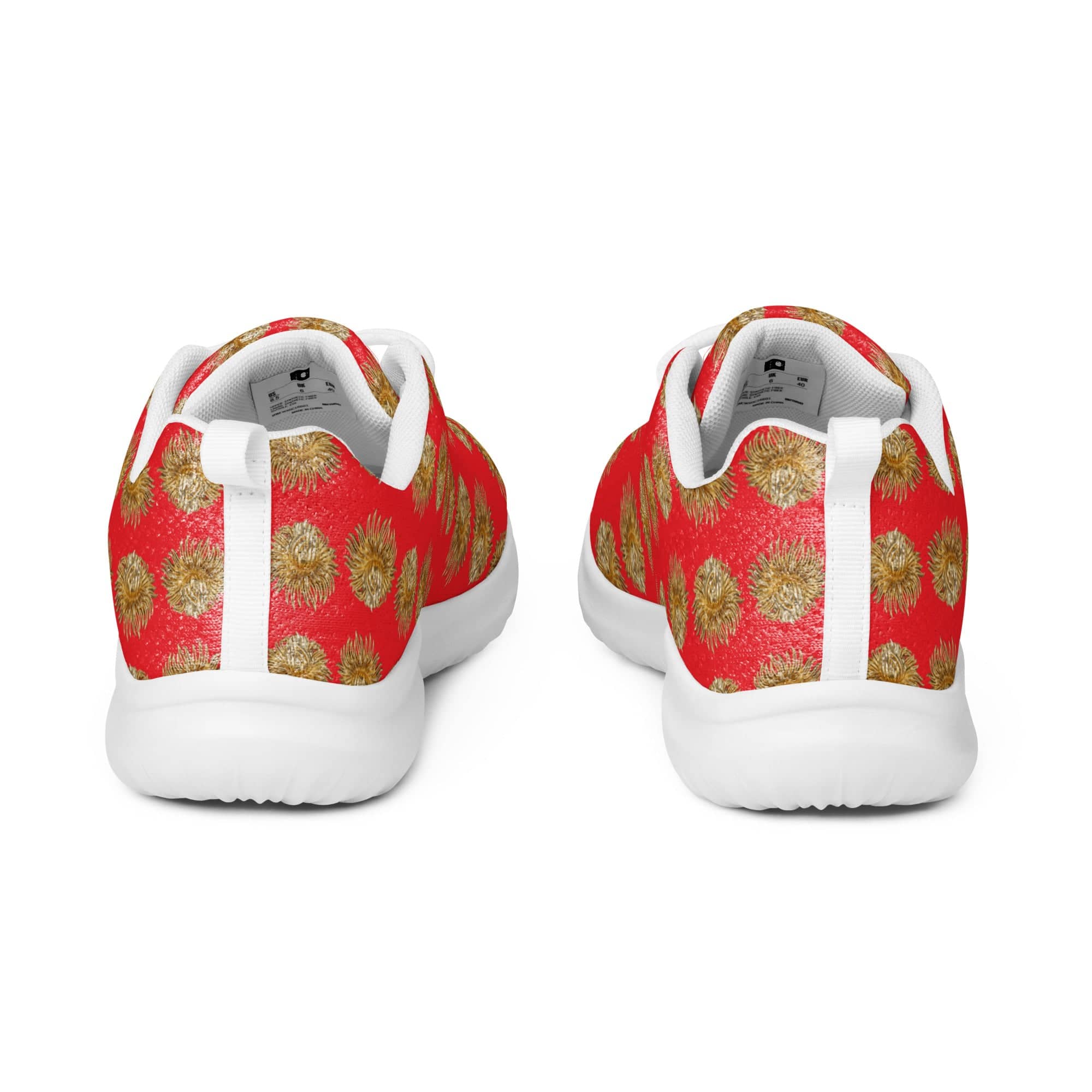 NEWYORKLISTED Style Collection: Red and Gold Athletic Shoes - NEWYORKLISTED