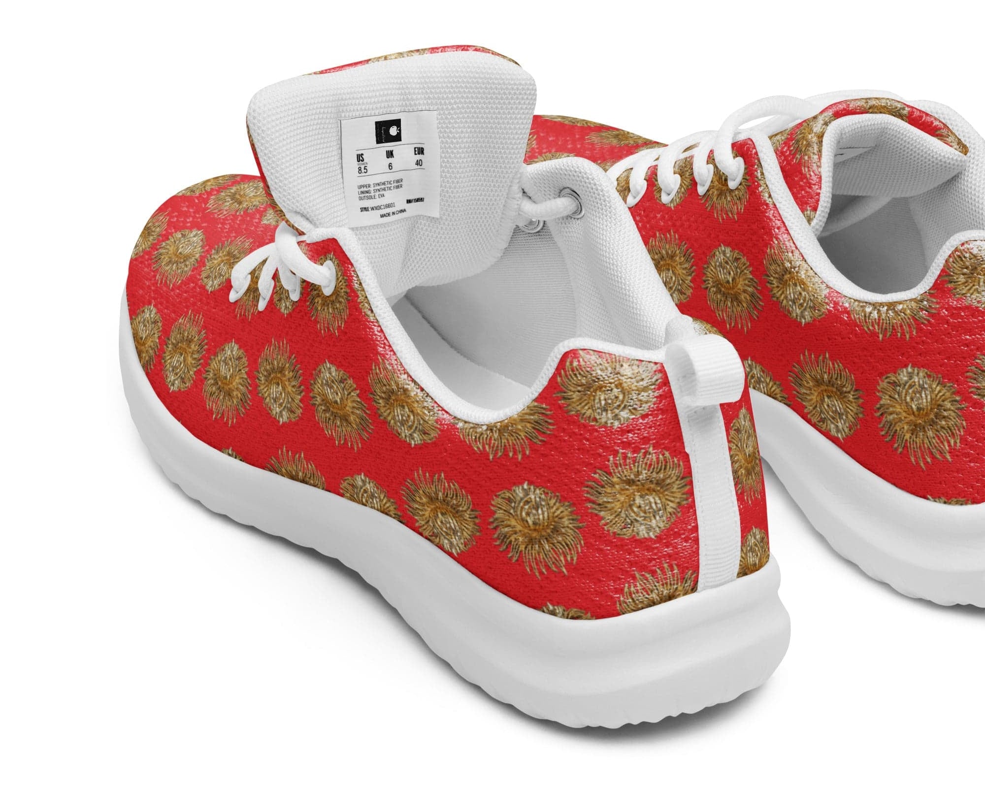 NEWYORKLISTED Style Collection: Red and Gold Athletic Shoes - NEWYORKLISTED