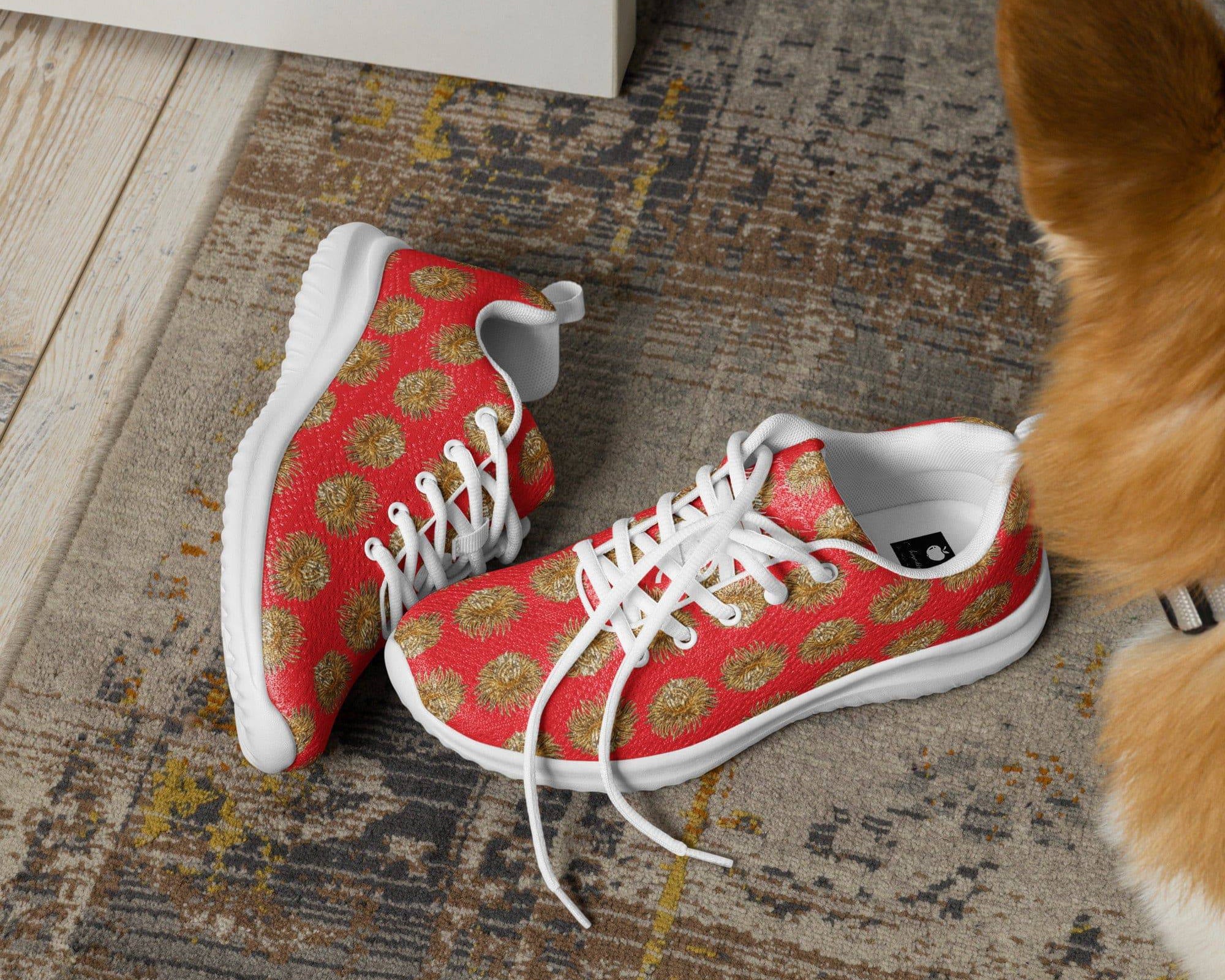 NEWYORKLISTED Style Collection: Red and Gold Athletic Shoes - NEWYORKLISTED