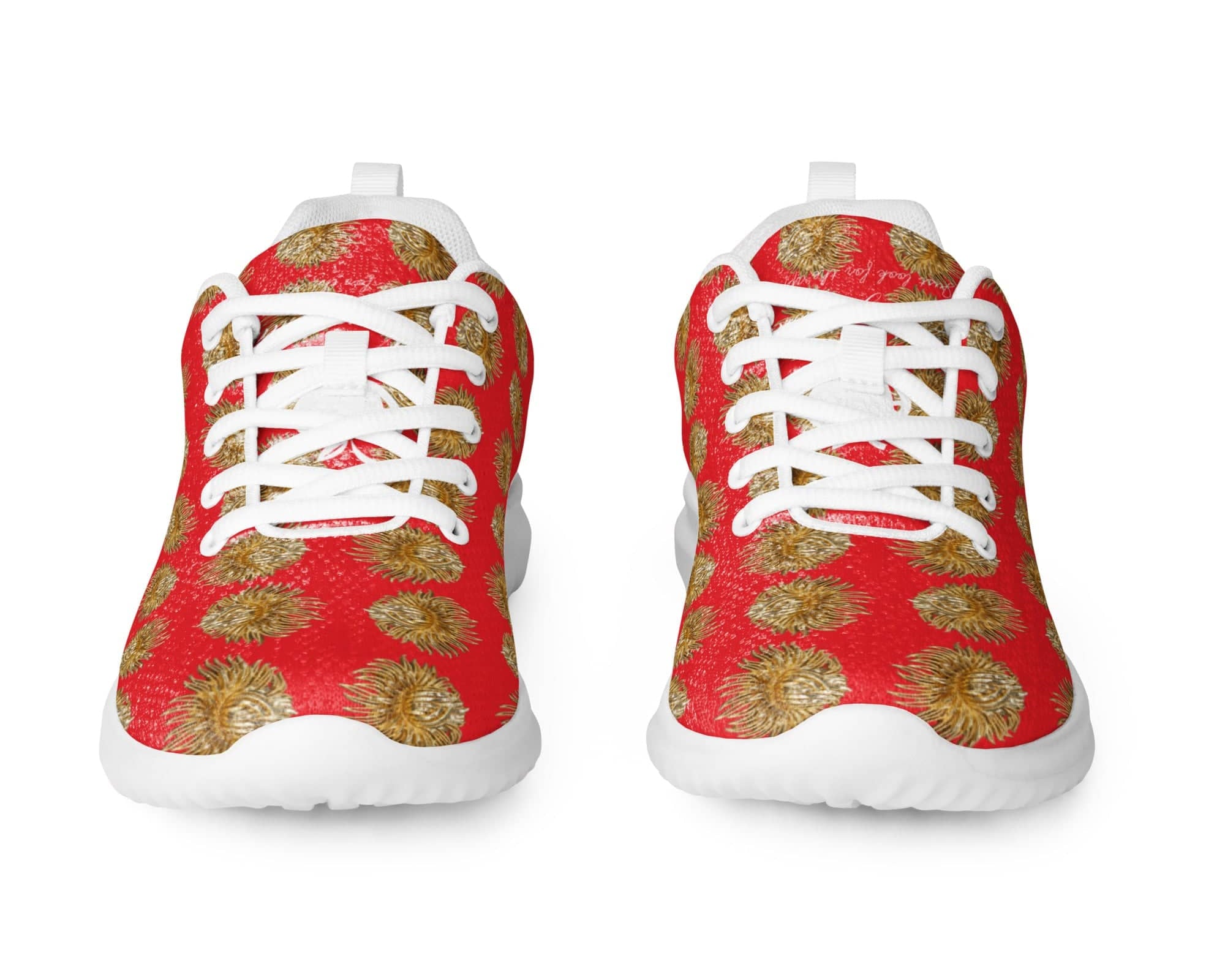 NEWYORKLISTED Style Collection: Red and Gold Athletic Shoes - NEWYORKLISTED