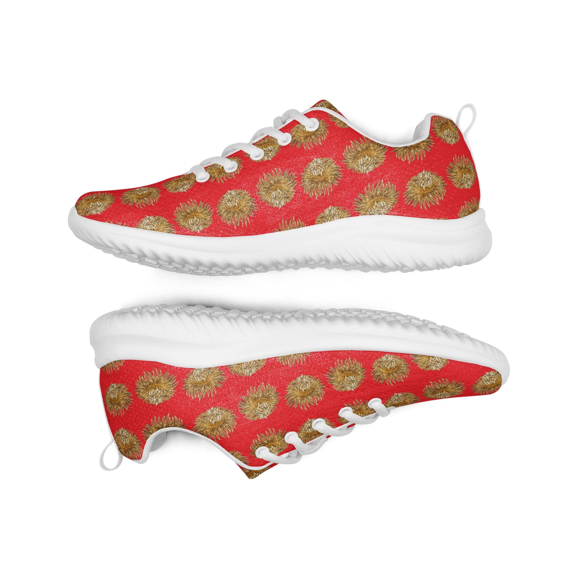 NEWYORKLISTED Style Collection: Red and Gold Athletic Shoes - NEWYORKLISTED