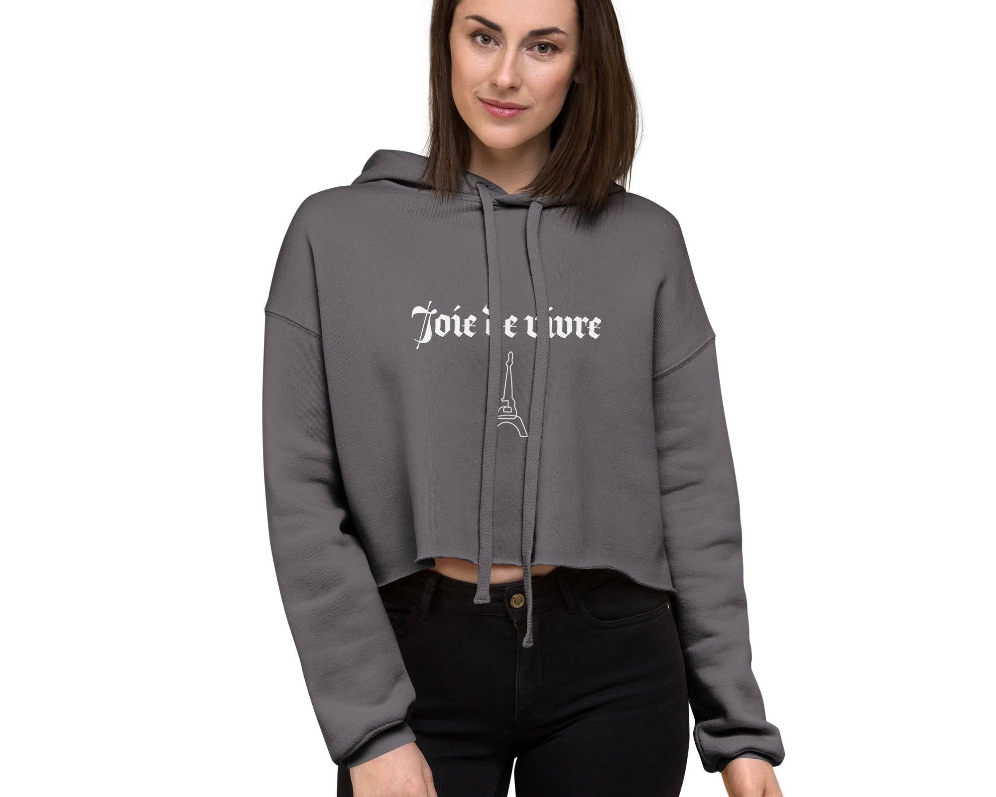 NEWYORKLISTED STYLE COLLECTION: Parlez-Vous Francais Crop Hoodie - NEWYORKLISTED