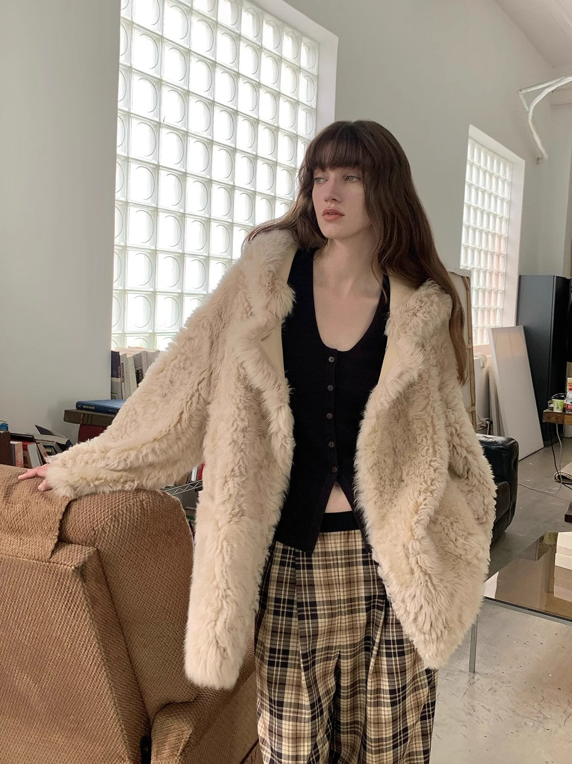 Clouds of Smoke Become Rain Imported Tuscan Hooded Sheepskin - NEWYORKLISTED