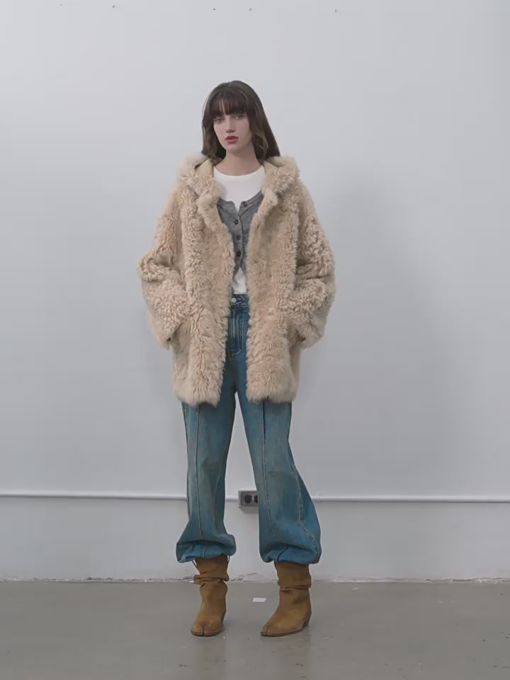 Clouds of Smoke Become Rain Imported Tuscan Hooded Sheepskin - NEWYORKLISTED