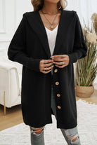 NEWYORKLISTED STYLE COLLECTION: Long Sleeve Hooded Cardigan - NEWYORKLISTED