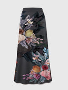 FAM-FAM Printed Elastic Waist Midi Skirt - NEWYORKLISTED