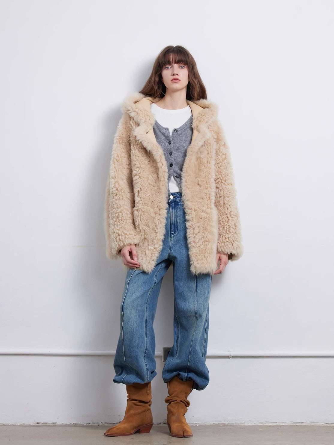 Clouds of Smoke Become Rain Imported Tuscan Hooded Sheepskin - NEWYORKLISTED