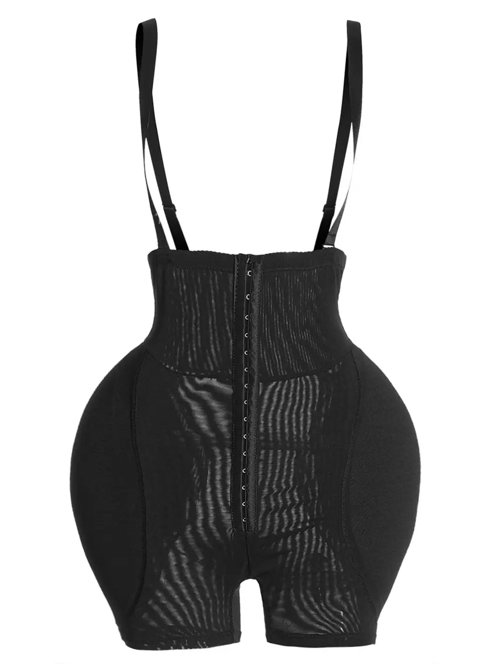 NEWYORKLISTED Intimate Apparel: Black shapewear with straps on a white background