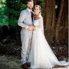 Off-The-Shoulder Train Dress #1162 - NEWYORKLISTED